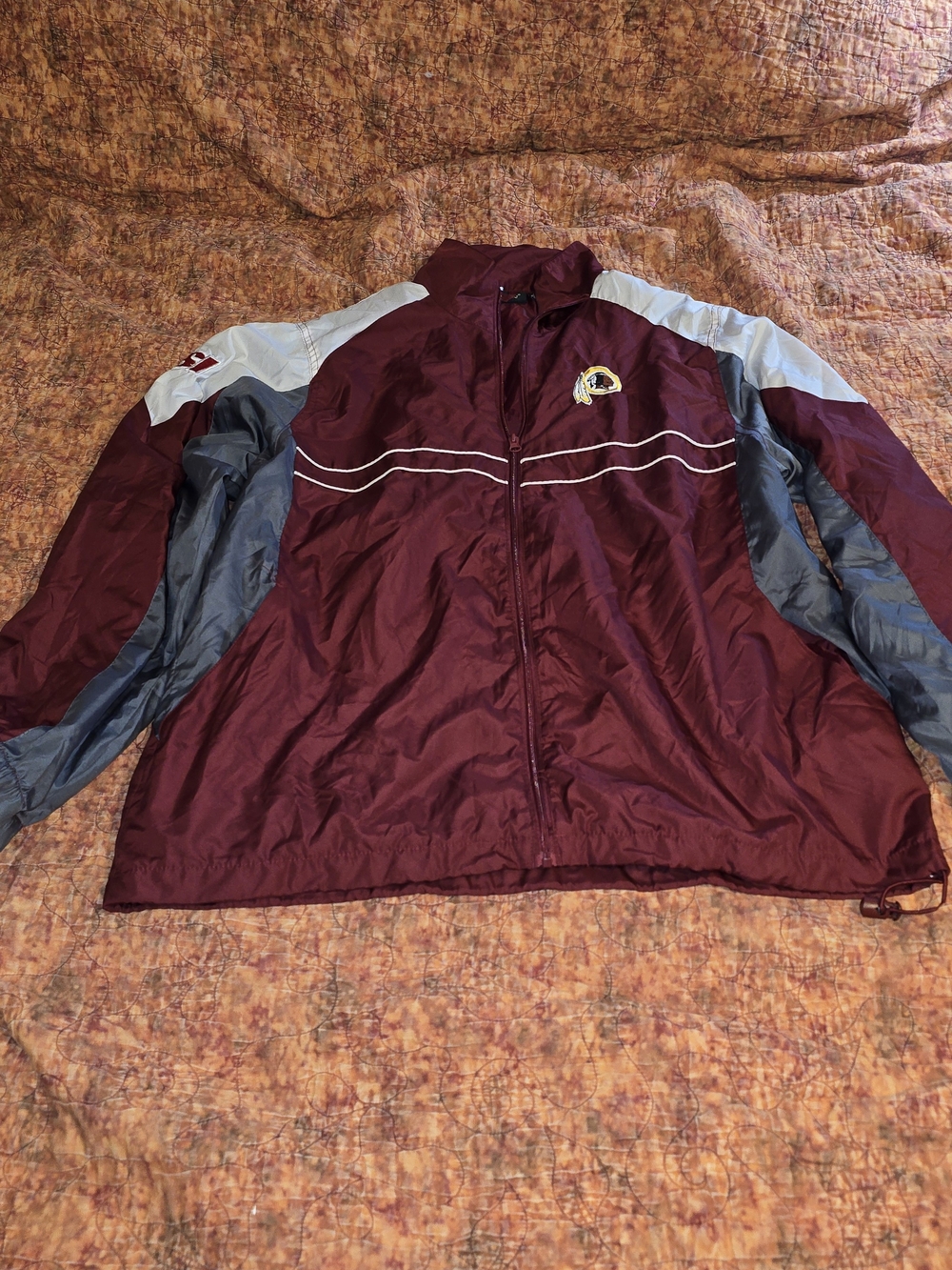 VTG Dunbrooke Sports Illustrated Washington Redskins Windbreaker Jacket Full Zip